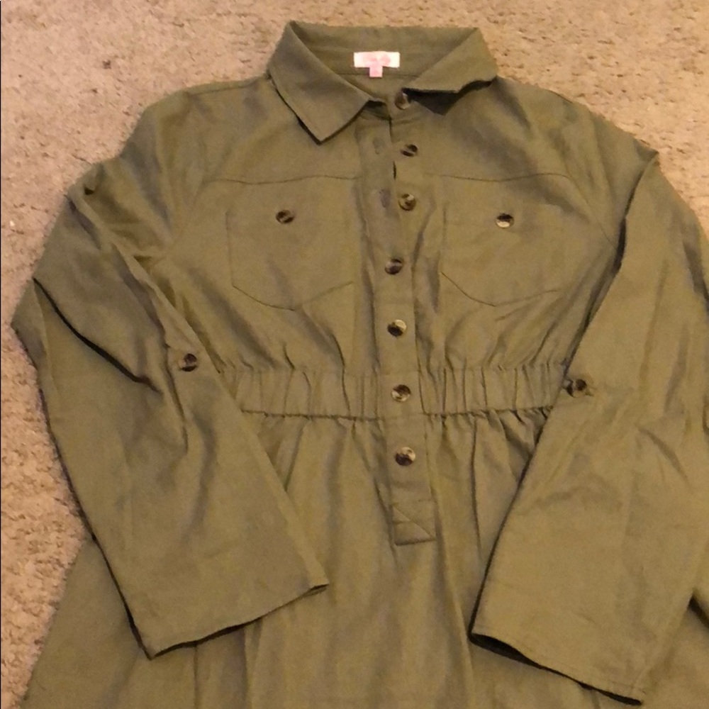 Army green dress